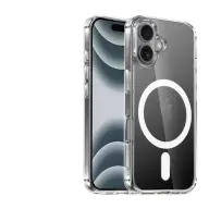 CELLECT Magnetni silikonski ovitek iPhone 16 prozoren