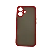 CELLECT Mat plastični ovitek iPhone 16 rdeče-črn