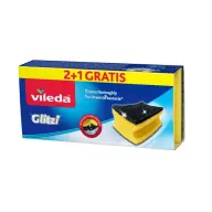 VILEDA F0007A Glitzi scouring sponge 2+1 pcs antibacterial