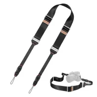 K-F CONCEPT Flat neck strap gyorskioldó buckle 4.5cm x 100-145cm black