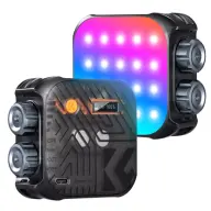 K-F CONCEPT RGB LED lámpa 2500-9900K CRI 96+ 2000mAh 21 fényeffekt fekete