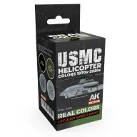 AK INTERACTIVE USMC Helicopter Colors 1970s-2020s lakk alapú festék készlet 4x 17ml