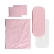 LORELLI ágynemű garnitúra mózeskosárba - Little Bear Pink