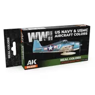 AK INTERACTIVE WWII US Navy & USMC Aircraft Colors lakk alapú festék készlet 6x 17ml