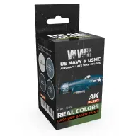 AK INTERACTIVE WWII US Navy & USMC Aircraft Colors lakk alapú festék készlet 4x 17ml