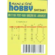 SPECIAL HOBBY 1/72 British Post-war Underwing Armament fegyverzet modell kiegészítő