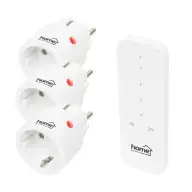 SOMOGYI ELECTRONIC Dugalj szett 1 aljzat távirányítóval 2300 W fehér 3db