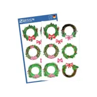 AVERY Patterned fabrics paper stickers 52295