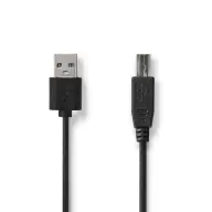 NEDIS USB Összekötő Fekete 2m CCGL60101BK20