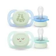 PHILIPS Avent Sooter Nighttime Ultra start 0-2hó 2kom Plavo-zelena