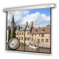 FUNSCREEN 141x180 cm motorized wall projection screen