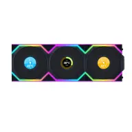 LIAN LI UNI FAN SL Wireless LCD 120 fekete 3 darabos szett fordított lapátos