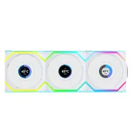LIAN LI UNI FAN SL Wireless LCD 120 fehér 3 darabos szett fordított lapátos