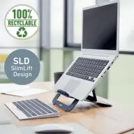 LEITZ Ergo alumínium összehajtható laptopállvány