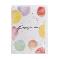 Képeslap köszönöm 13x19 cm
