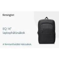 KENSINGTON EQ Laptop Backpack 14" fekete