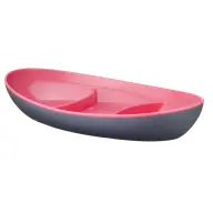 IRIS GONDOL G-606 AURA OVAL DIVIDED two-tone divided plate