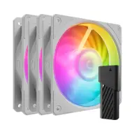 COOLERMASTER Mobius 120P ARGB fehér 3 darabos szett vezérlővel