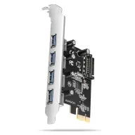 AXAGON PCEU-430RS PCIe kontrolor 4x ext. USB-A 5Gbps port