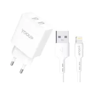 YOOUP NC76-B + NB36-5G-1M mrežni punjač 12W + Lightning kabel