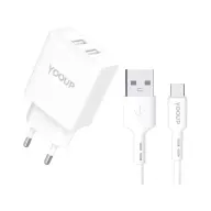 YOOUP NC76-B + NB36-P9-1M mrežni punjač 12W + USB Type C kabel