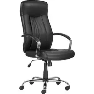 ANTARES Montgomery XXL Főnöki chair real Skin wrap chrome lábkereszt black