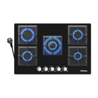 ISEASY MGBG-775S2 five-zone (square) glass gas hob
