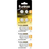 UNIROSS LR44/LR1154/AG13 1.5V alkalno dugme baterija (CR) 10kom
