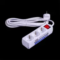 IRIS IEPS-3W-5M-K Produžni kabel razdelnik 3 sa podloškom sa prekidačem 5m bijela