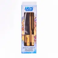 IRIS KT-179 knife and fork set for grilling and meat cutting