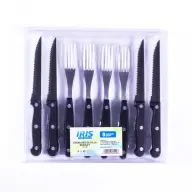 IRIS KT-192 8-piece Steak knife and fork set