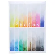 EXACOMPTA Fotoalbum 22.5x32.5 cm 50 Blatt Rainbow weiß