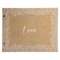 EXACOMPTA Fotoalbum mit Schraubbindung 37x29 cm 20 Blatt Kraft