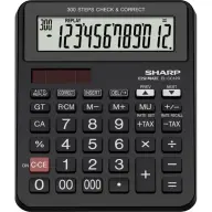 SHARP EL-CC12D solarni kancelarijski kalkulator crno