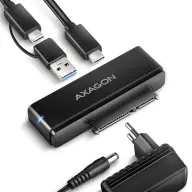 AXAGON ADSA-FPX 2.5-3.5" SATA HDD/SSD adapter USB-A-C 3.1 crno