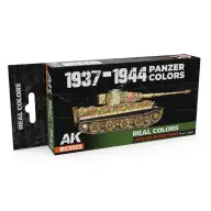 AK INTERACTIVE Real Colors Lacquer Based Paint 1937-1944 Panzer Colors lakk alapú festék 6x 17ml