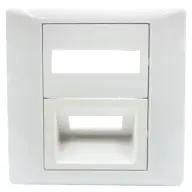 NIKOMAX NMF-PL86X86-1PASCD-WT Wall-mounted fiber optic faceplate