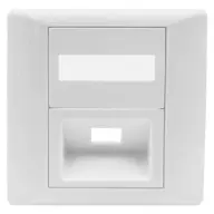 NIKOMAX NMF-PL86X86-1PASCS-WT Wall-mounted fiber optic faceplate