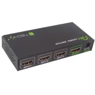 TECHLY Switch HDMI 3 IN 1 OUT with Remote Control. 4Kx2K. 3D