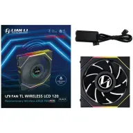 LIAN LI UNI FAN TL LCD Wireless 120mm fordított légáramlás fekete