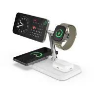 HYPER Next Qi2 4-in-1 Mágneses töltőállvány fehér