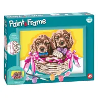 AS CRAFT Paint & Frame számfestő készlet - Imádnivaló kiskutyák