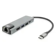 ACT CONNECTIVITY USB-C 4K dokkolóállomás 1 HDMI monitorhoz ethernet USB-A PD átjáró