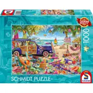 SCHMIDTSPIELE Puzzle játék 1000 darabos Napsütéses pihenő a strandon
