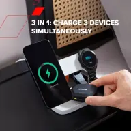 CANYON Žica bez 3in1 brzi punjač Hexagon WCS-310 sivo