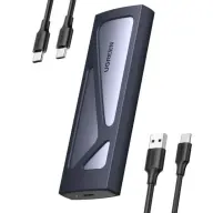 UGREEN CM767 M.2 PCIe/SATA SSD külső ház USB-C-A 3.1 fekete-ezüst