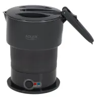 ADLER AD 1377g Szilikon Vízforraló 600W 0.6L utazáshoz Szürke