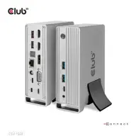 CLUB3D USB Gen2 Type-C Triple Display DP 1.4 Alt mode Smart PD Charging Dock with 120 Watt PSU