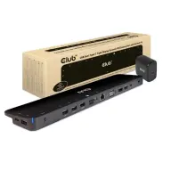 CLUB3D USB Gen1 Type-C Triple Display Dynamic PD Charging Dock with 65 Watt PS