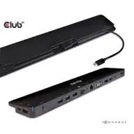 CLUB3D USB Gen1 Type-C Triple Display DP1.4 Alt mode Smart PD3.0 Charging Dock with 100 Watt Power Supply
